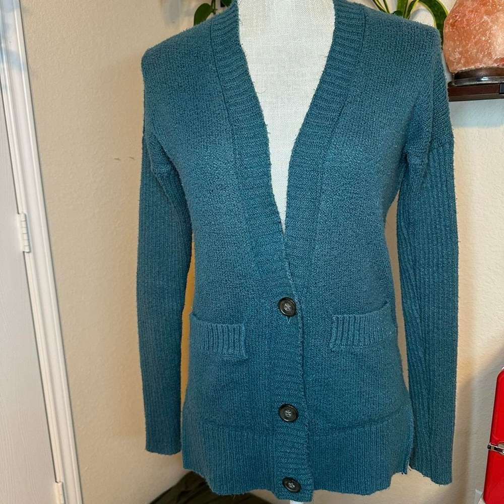 Hollister Greenish Teal Cardigan